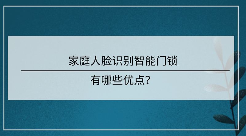 家庭人臉識別智能門鎖優(yōu)點