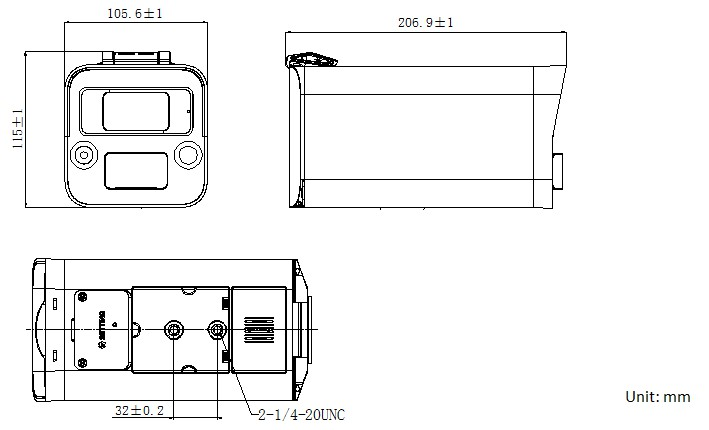 DS-2XS6E43-LS(G)(W)/C(1)(2)產(chǎn)品尺寸