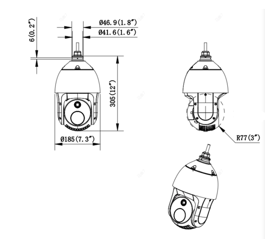 DS-2TD4228T-3/Q產(chǎn)品尺寸