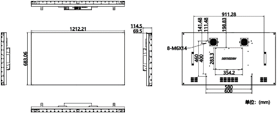 DS-D2055NL-E/G產(chǎn)品尺寸