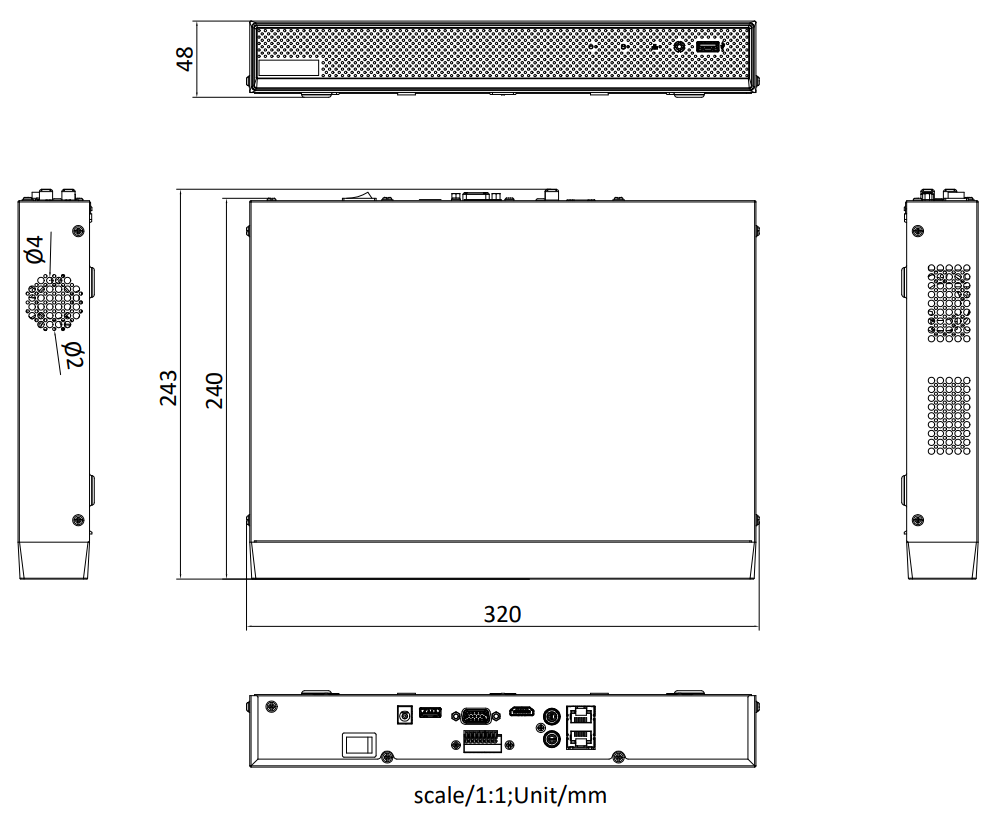 DS-7600N-E1-V3產(chǎn)品尺寸